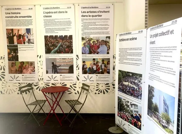 Exposition d'Angers Nantes Opéra à la Maison de Quartier de la Bottière - une rétrospective en mots et en images