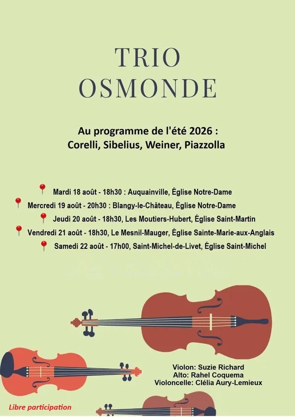 Concert Trio Osmonde