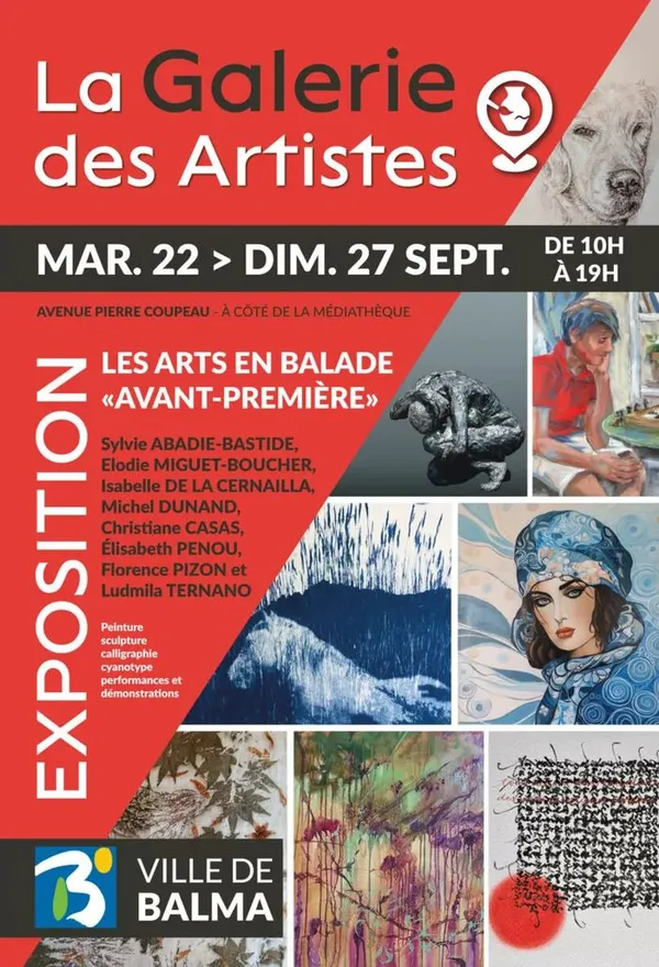 Exposition : Les arts en balade « Avant-première » - Du 22 au 27 septembre