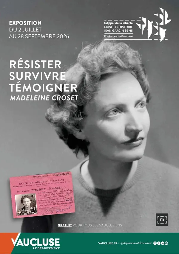 Visite guidée de l'exposition Survivre, témoigner, juger : Madeleine Croset