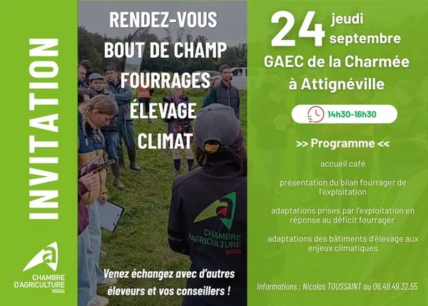 Rendez-vous Bout de champ Fourrages Élevage Climat