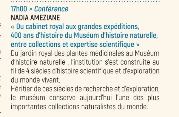 Conférence de Nadia Ameziane