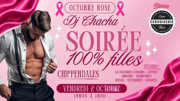 💗🎀SOIRÉE 100% FILLES x OCTOBRE ROSE LA CERVOISERIE DINAN🎀💗