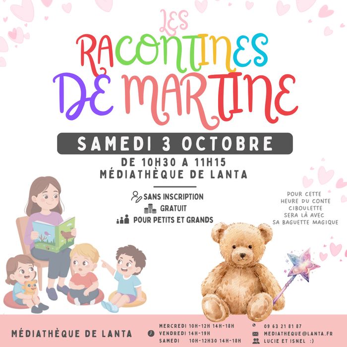 Les Racontines de Martine - heure du conte