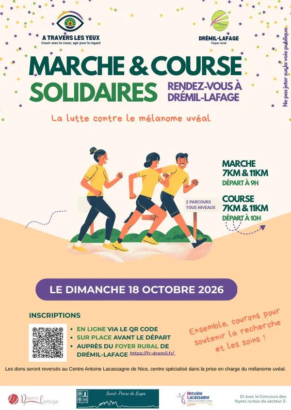 Marche & Course solidaires - Dimanche 18 octobre