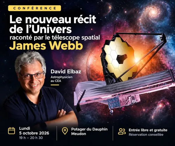 Conférence – Le nouveau récit de l’Univers raconté par le télescope spatial James Webb