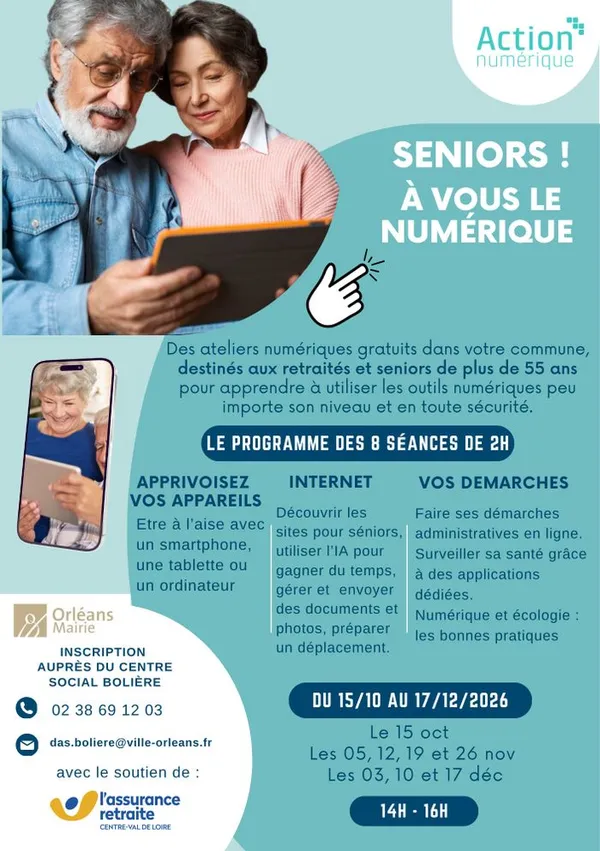 A vous le Numérique Seniors ! à Orléans la Source