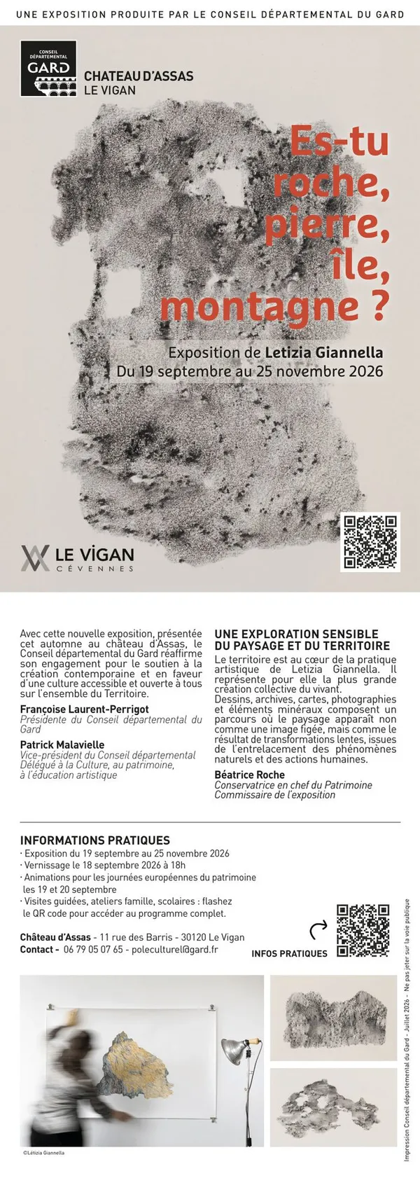 Visites commentées par l’artiste Letizia Giannella