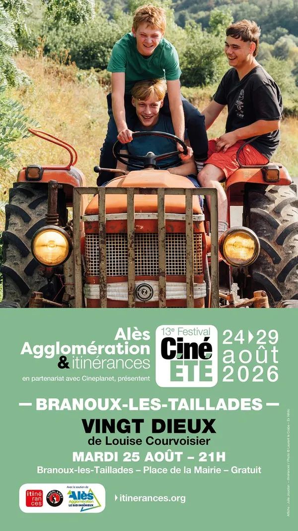 Projection en plein-air à Branoux-les-Taillades