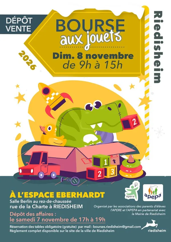Bourse aux jouets (sous forme de dépôt-vente)