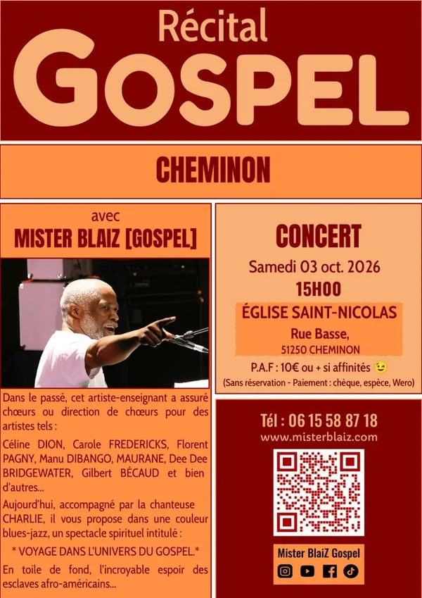 Voyage dans l'univers du gospel dans l'église de Cheminon