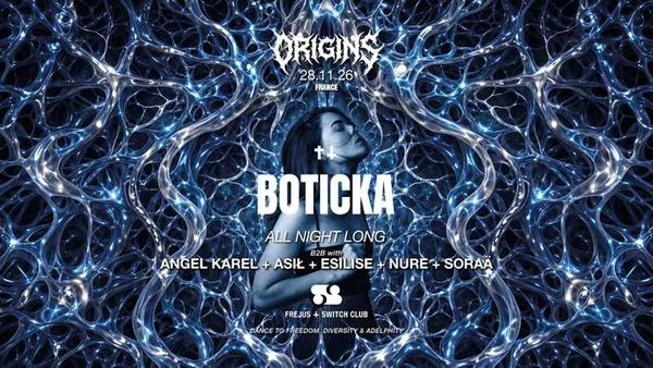 ORIGINS invite BOTICKA ALL NIGHT LONG