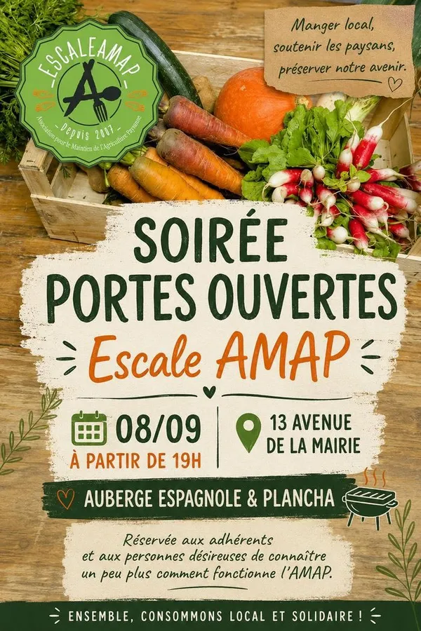 Soirée Portes Ouvertes – Escale AMAP