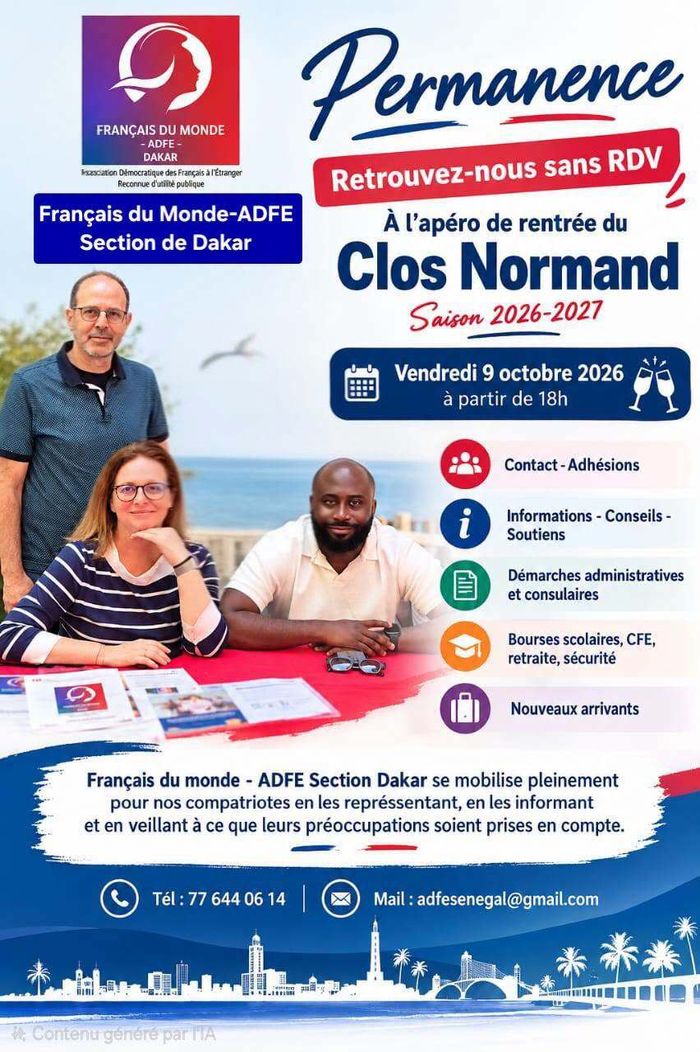 Sénégal (Dakar) : apéro de rentrée