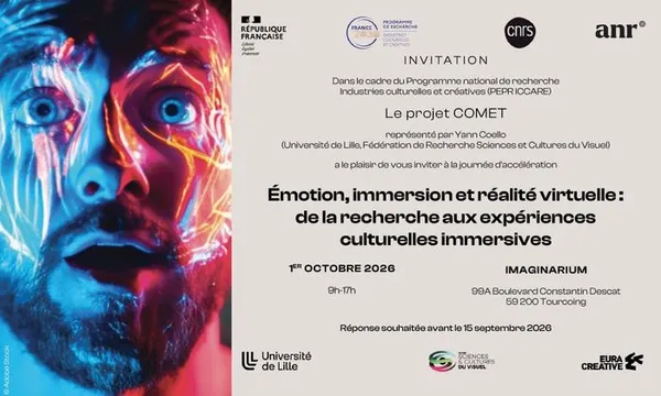 Émotion, immersion et réalité virtuelle : quand la recherche rencontre les expériences culturelles | 1er octobre
