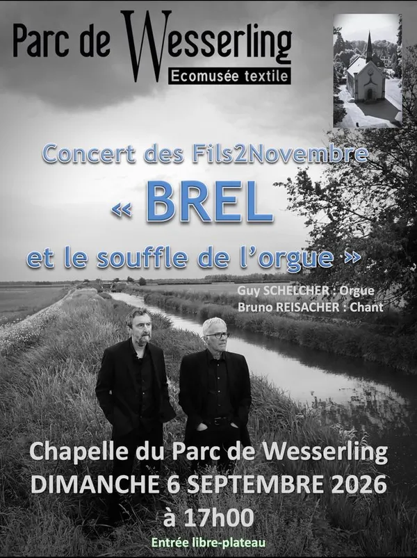 Concert des Fils2Novembre " BREL et le souffle de l'orgue"