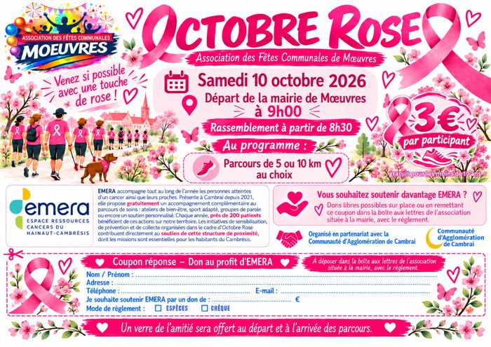 Marche solidaire à Moeuvres 🎀🩷
