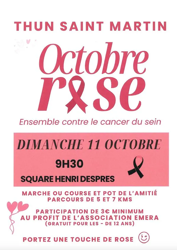 Marche, course et pot de l'amitié 🎀🎗️