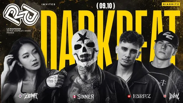 DARKBEAT INVITE : SINNER • INNY • KARLEZ • ZENA • WHO I AM