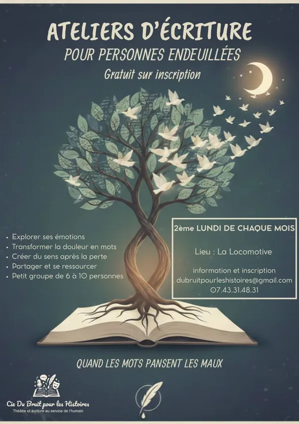 Atelier d'écriture sur la thématique du deuil
