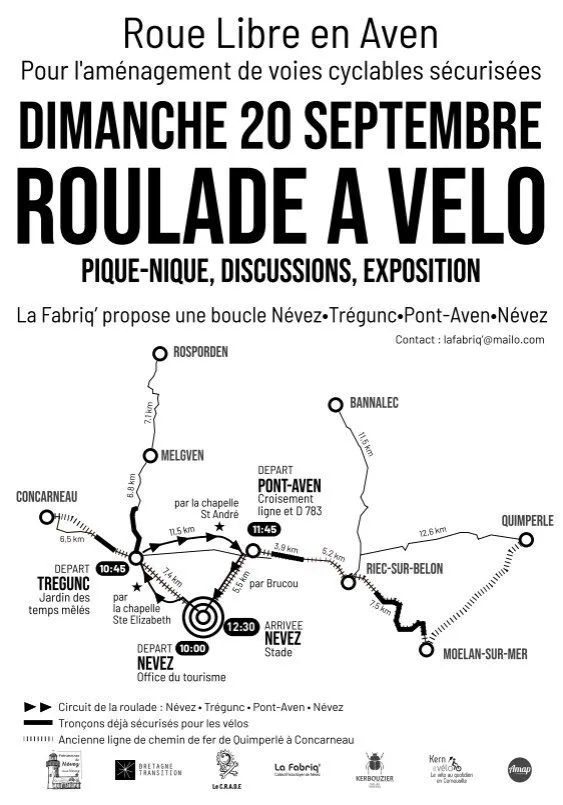Roulade à vélo : Roue libre en Aven