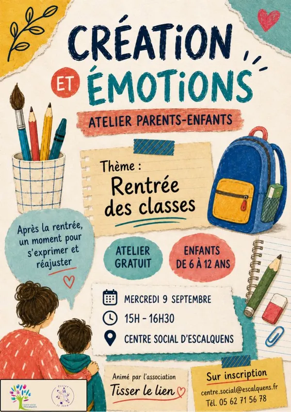 Atelier « Création & Émotions » : apprivoiser la rentrée en famille !