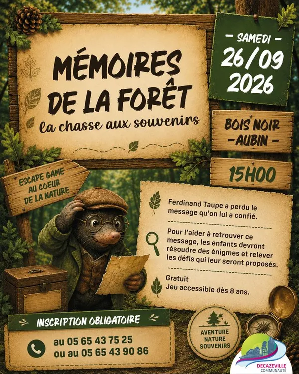 Mémoires de la Forêt, la chasse aux souvenirs