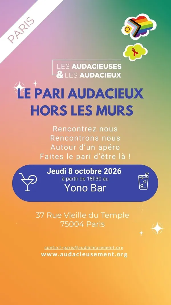 [PARIS] Le Pari Audacieux hors les murs du jeudi 8 octobre 2026