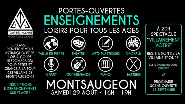 ⭐️🎒[ LA RENTRÉE DES LOISIRS // PORTES OUVERTES DES ENSEIGNEMENTS // 29 AOUT DE 16H A 19H ] 🎒⭐️