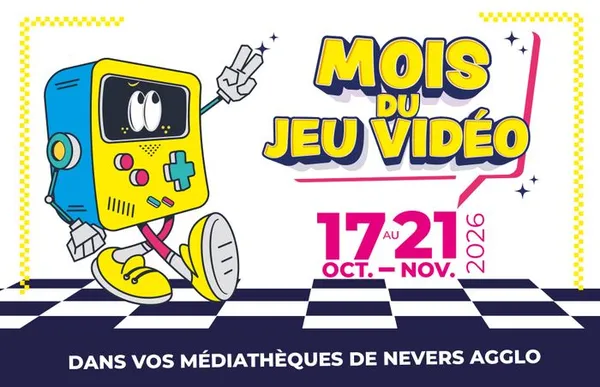 Du 17 octobre au 21 novembre 2026, les médiathèques de Nevers
Agglomération organisent la 6ème édition du Mois du Jeu Vidéo.