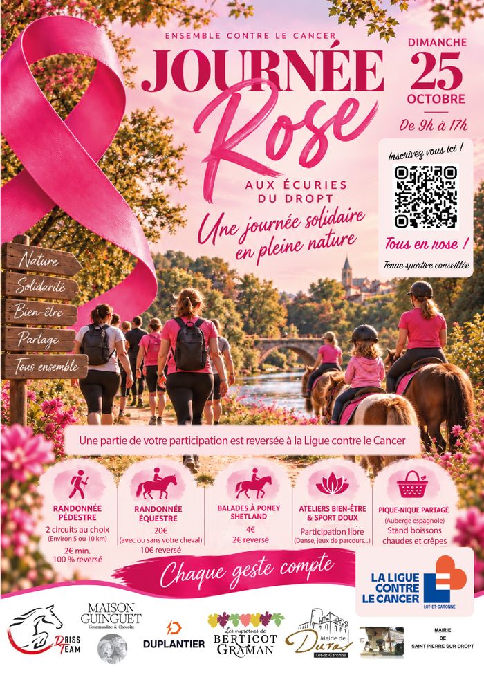 Journée Rose aux Ecuries du Dropt dimanche 25 octobre