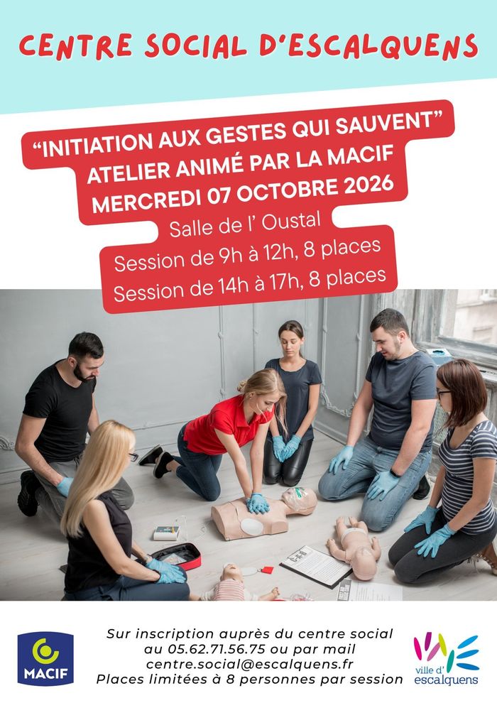 Ateliers d’initiation aux gestes qui sauvent