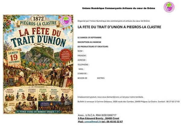 fête du trait d'union entre nos deux hameaux piégros et La clastre