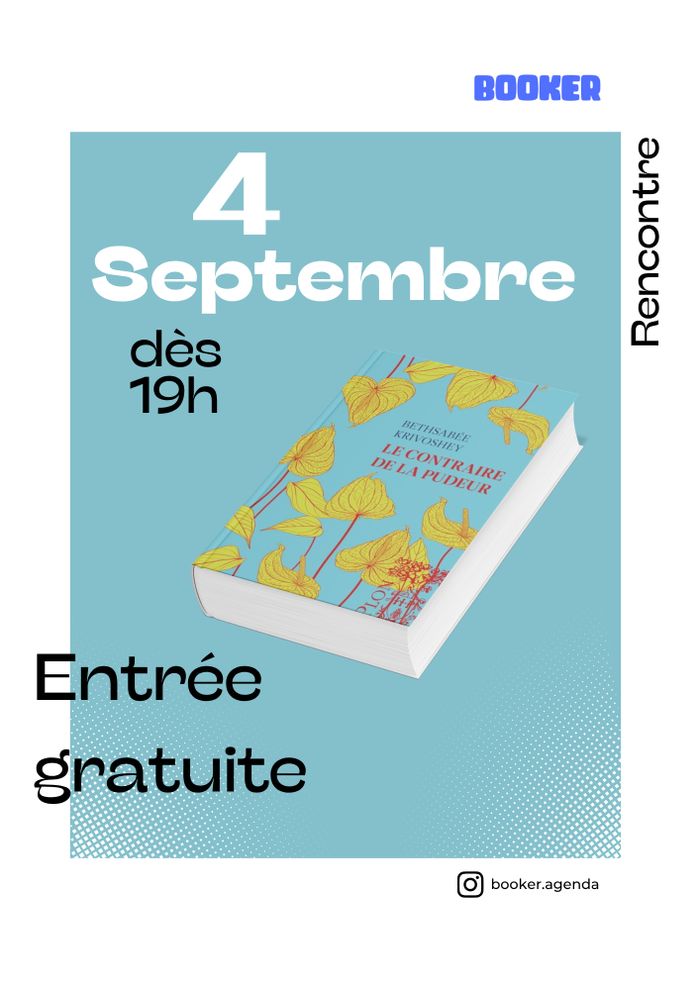Rencontre Bethsabée Krivoshey et son livre Le contraire de la pudeur