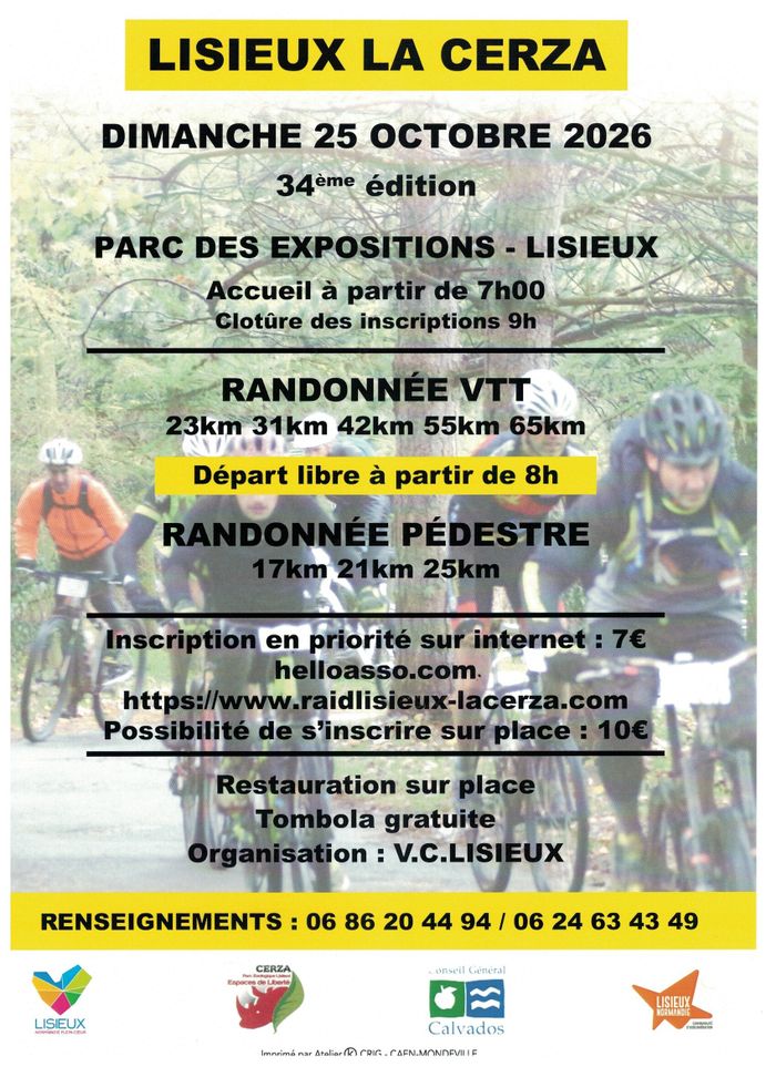 Randonnée Lisieux la Cerza