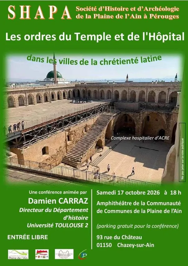[CONFÉRENCE] Les ordres du Temple et de l'Hôpital dans les villes de la chrétienté latine