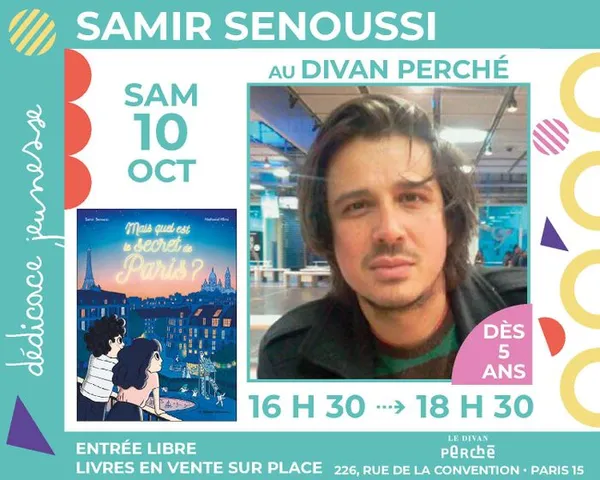 Jeunesse : Samir Senoussi dédicace en avant-première « Mais quel est le secret de Paris ? »