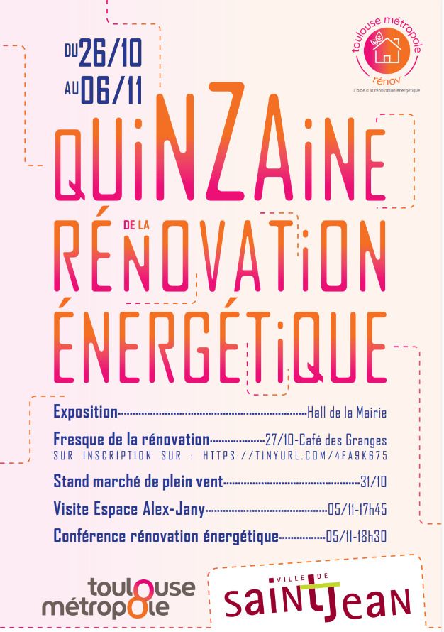 Tout public - Quinzaine de la rénovation énergétique à Saint-Jean - Festival