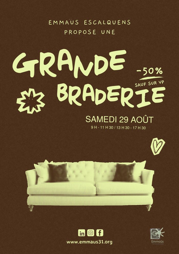Grande Braderie à Emmaüs Escalquens