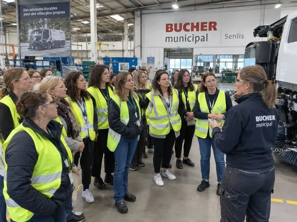 Visite BUCHER MUNICIPAL à Senlis "Dispositif Femmes et Industrie"