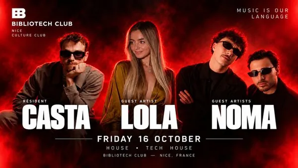 AFTER CLUB SONORE - BIBLIOTECH CLUB NICE SAMEDI 16 OCTOBRE