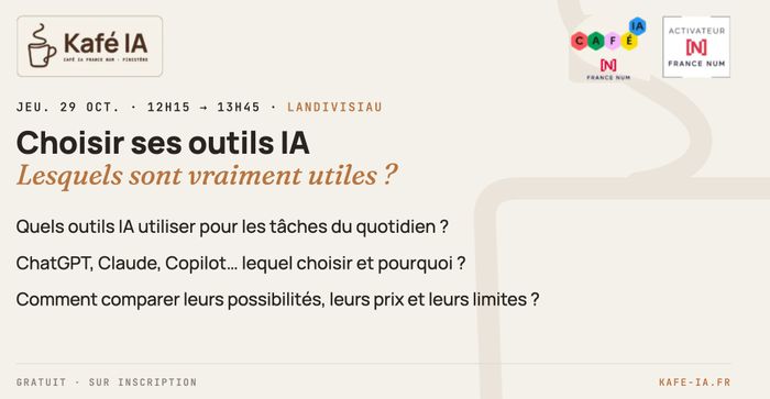 Kafé IA - Choisir ses outils IA pour son entreprise