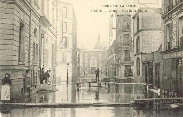 Exposition numérique du service des Archives de la Ville - La crue de 1910 à Clichy