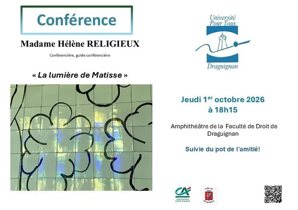Conférence - La lumière de Matisse