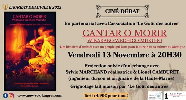 CINÉ-DÉBAT : "CANTAR O MORIR"