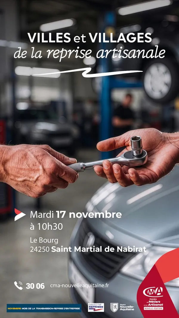 Villes et villages de la reprise d'entreprises artisanales - 24