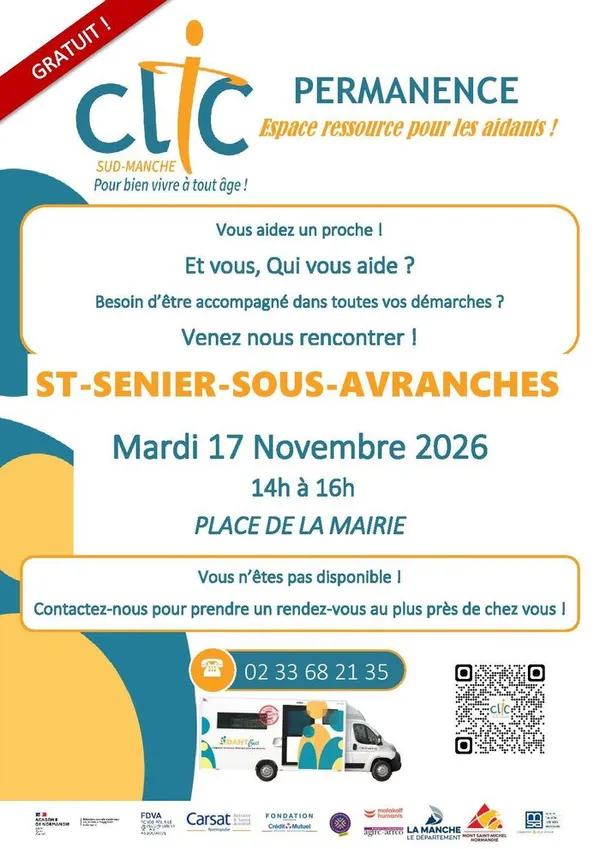 Permanence de l’Espace Ressource pour les Aidants (Aidant Bus)