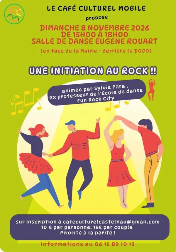 Vous avez envie de danser ? Débutant ou confirmé participez à l'atelier d'initiation au rock proposé par l'association le Café culturel