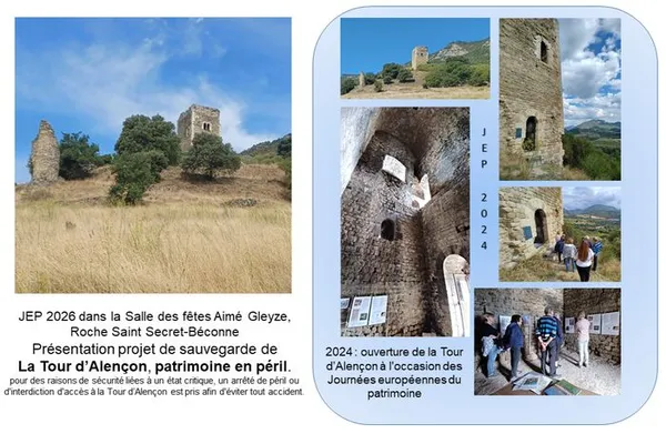 Exposition et présentation sauvegarde de la Tour d'Alençon