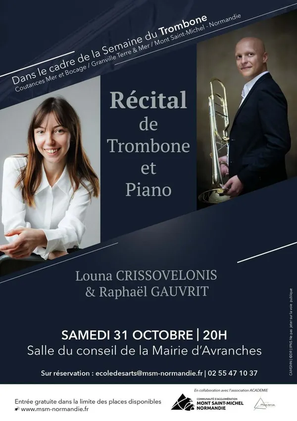 Récital trombone/piano de la Semaine du Trombone